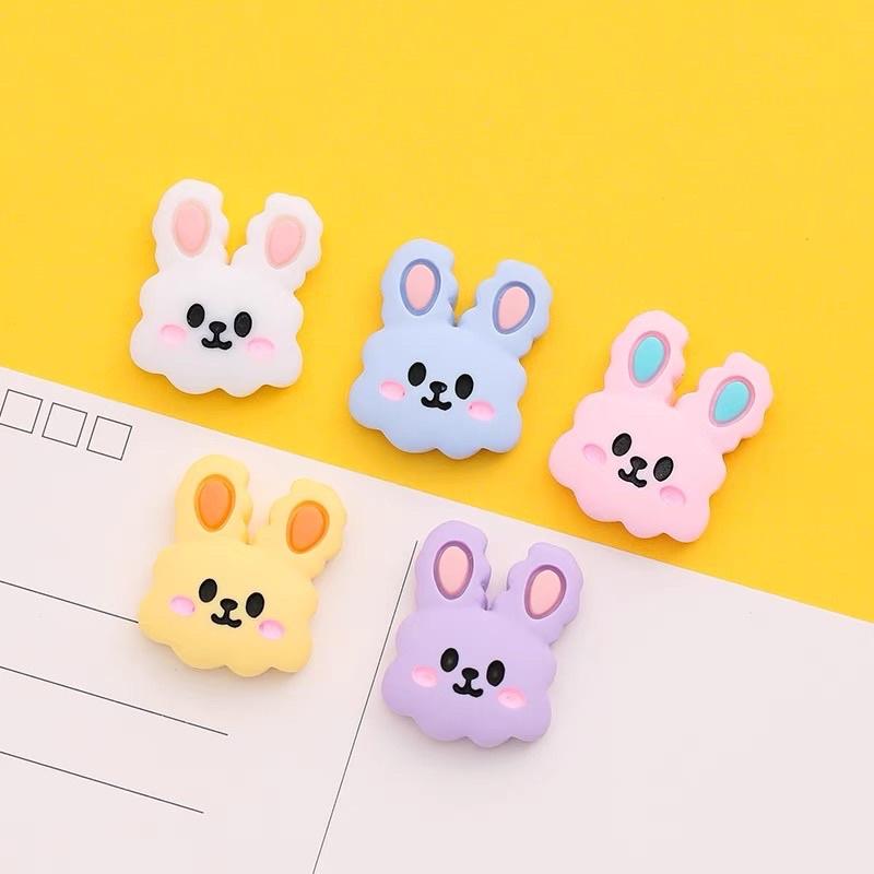 Sticker 3D mặt thỏ, nhãn dán 3d cute,decor điện thoại, bình nước, sách vở, đồ cute