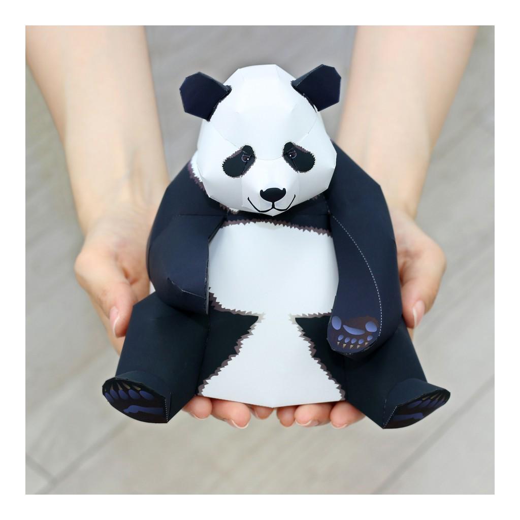 Mô hình giấy động vật gấu trúc Big Giant Panda