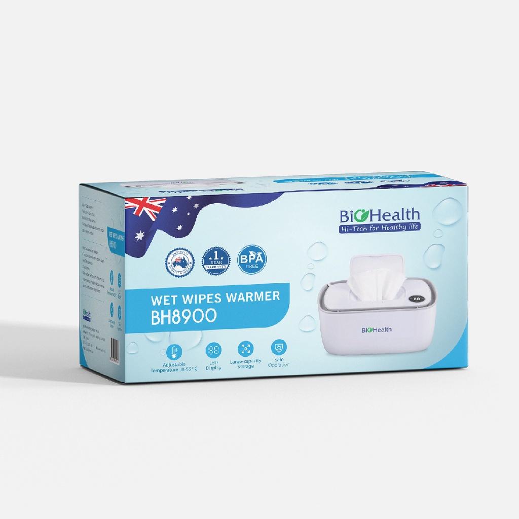 Máy làm ấm khăn ướt BioHealth BH8900 công nghệ làm nóng 3 chiều giúp khăn ấm đồng đều, nhiệt độ tùy chỉnh đến 50 độ C