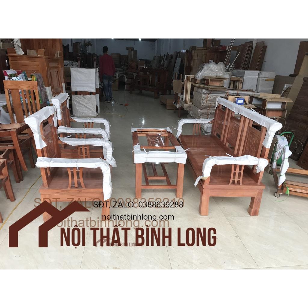 Bộ bàn ghế phòng khách gỗ giá thật