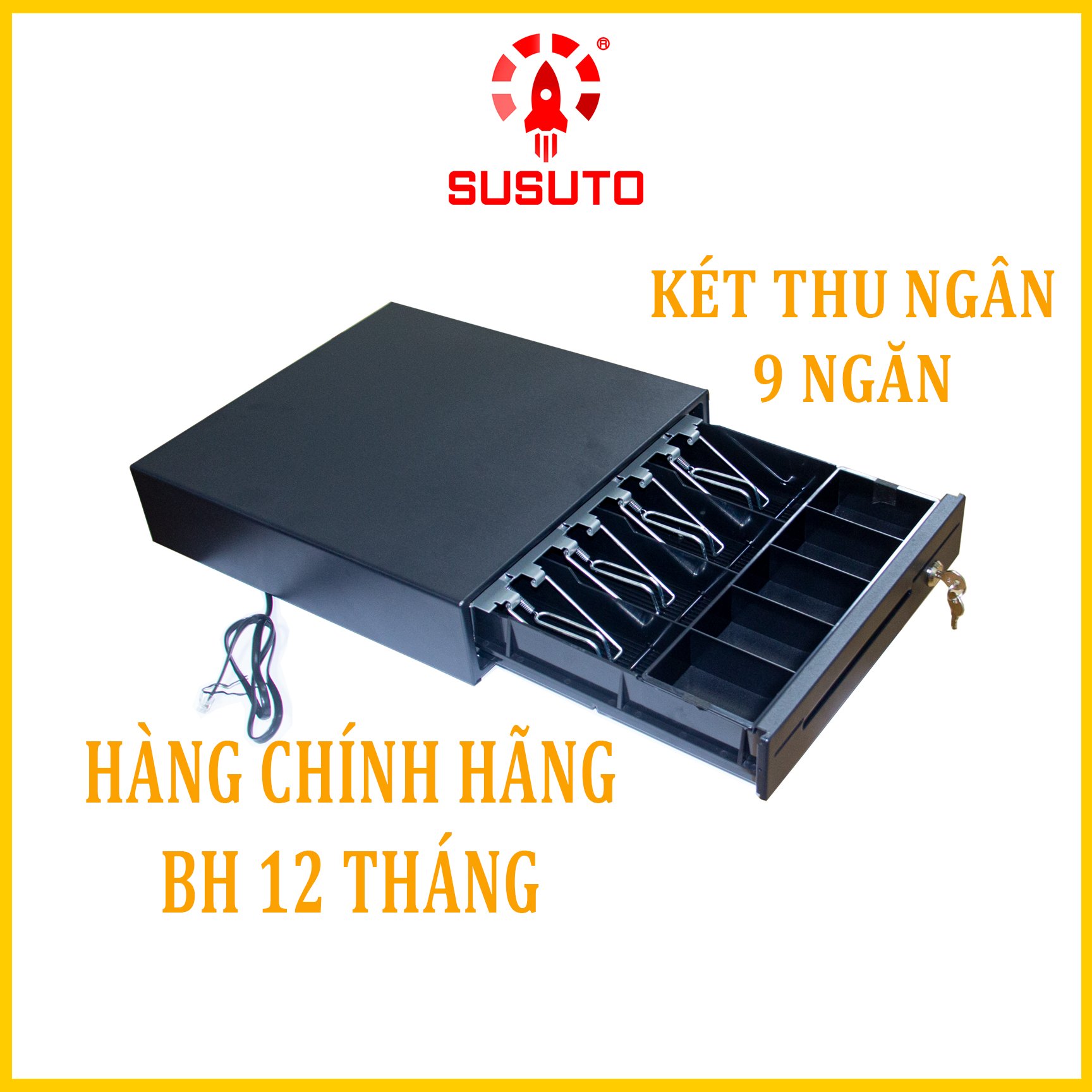 Két đựng tiền, ngăn kéo thu ngân SUSUTO - hàng chính hãng  QY-338