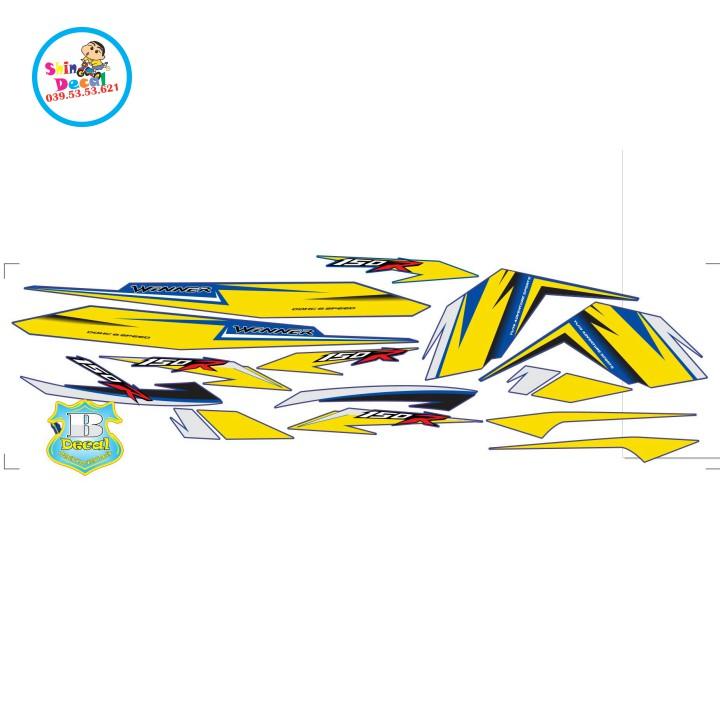 Tem rời winner dán xe xanh gp