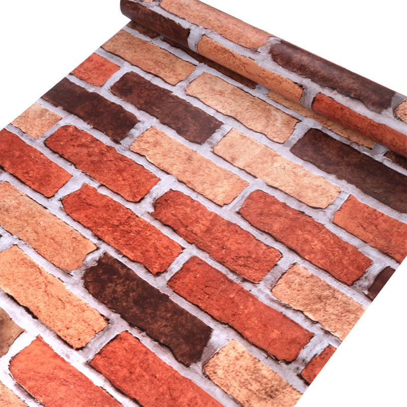 10m giấy dán tường giả gạch đỏ C0053