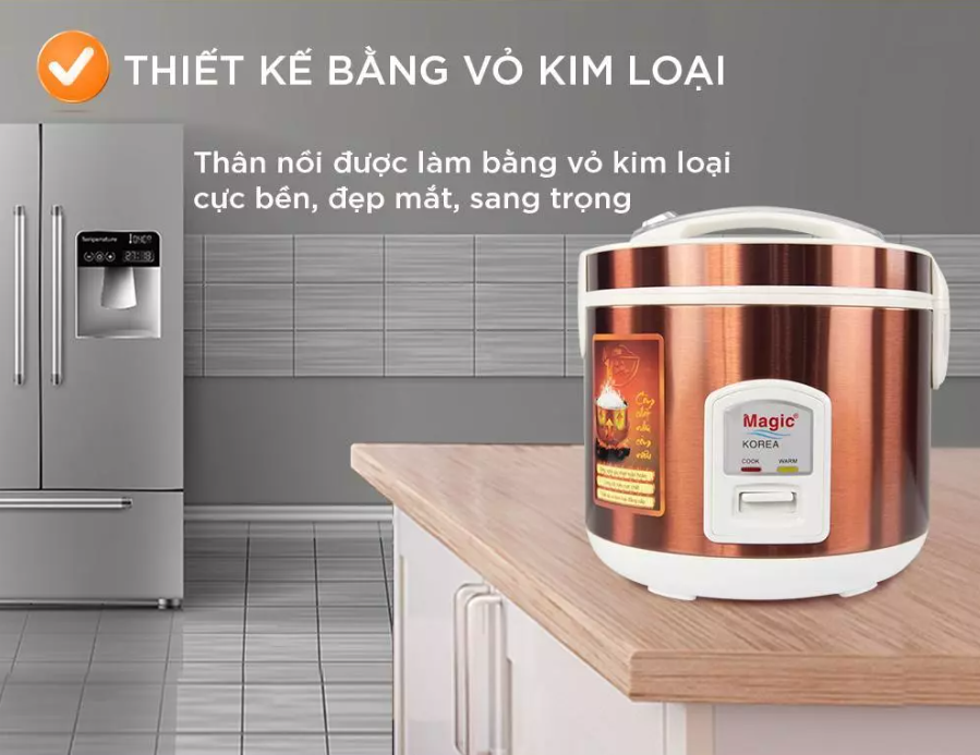 Nồi Cơm Điện Lòng Niêu MAGIC KOREA A-88 Đa Năng Dung Tích 2L Công Suất 650W - Hàng Chính Hãng