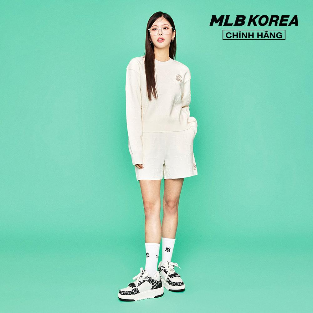 MLB - Giày sneakers unisex cổ thấp Chunky Liner Mid Classic Monogram 3ASXLM13N-50BKS