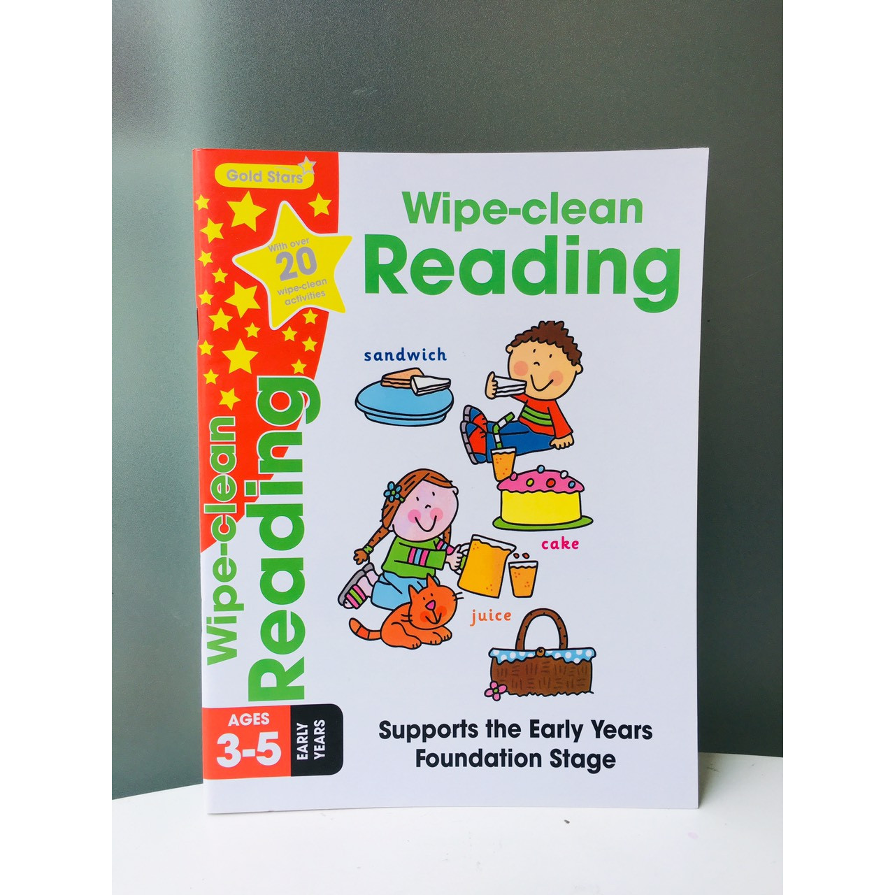 Sách :Gold Stars Wipe clean reading - Học tiếng anh (Sách NHập Khẩu )