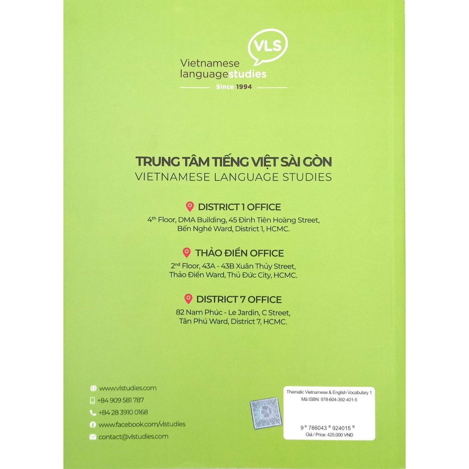 The Matic Vietnamese &amp; English Vocabulary 1 - Bản Quyền