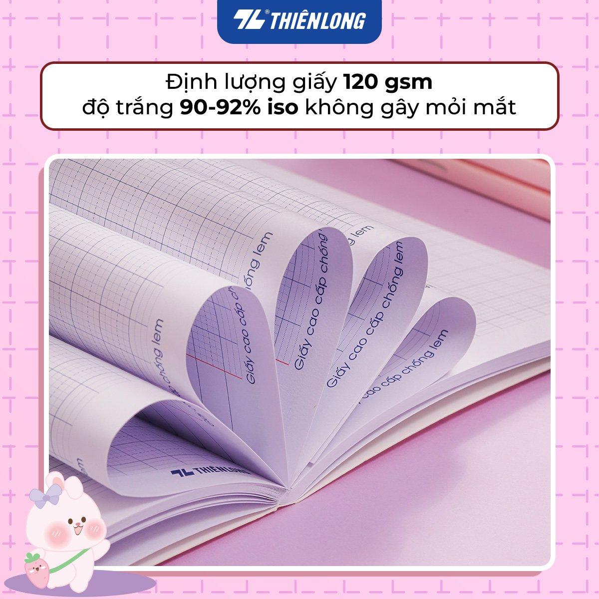 Combo 10 Tập học sinh 96 trang 5 ô ly vuông 2mm chấm kẻ 2/3 120gsm NB-122 Thiên Long - Mẫu ngẫu nhiên