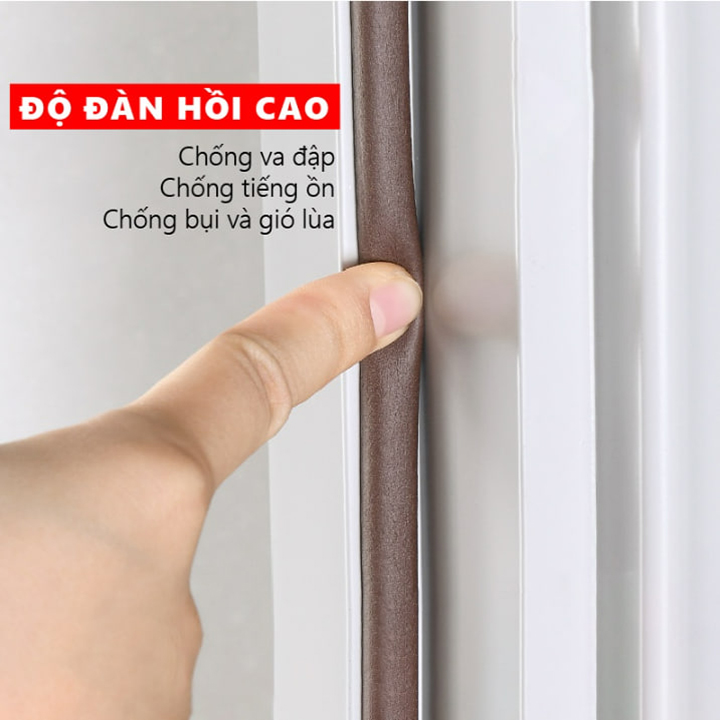 Ron D chắn cửa chống ồn, gioăng dán cửa gỗ, gioăng giảm trấn, gioăng ngăn bụi bẩn, ron dán cửa và cửa sổ