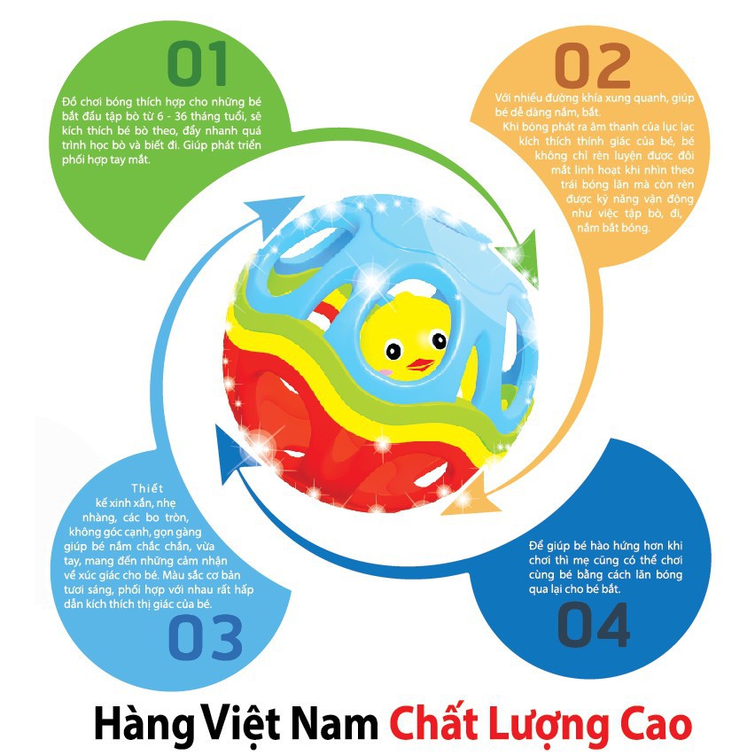 Vĩ bóng mềm lục lạc Antona chicken ball No.182