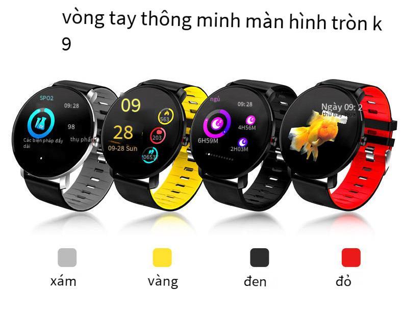 Vận Chuyển Nhanh Mới K9 Màn Hình Màu Vòng Tay Thông Minh Năng Động Giao Diện Người Dùng Theo Dõi Nhịp Tim Huyết Áp Thể Thao Chống Nước Đo Quãng Đường Đi Đồng Hồ Bluetooth
