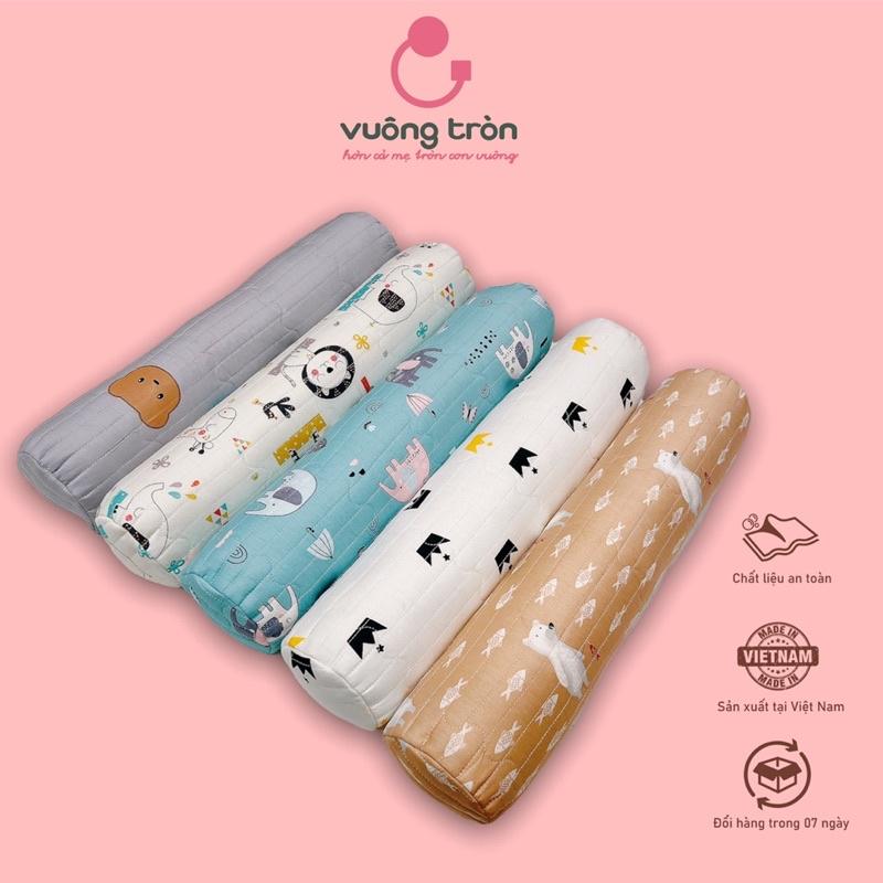 Gối Ôm ,Chặn Cotton Cho Bé Cao Cấp Vuông Tròn