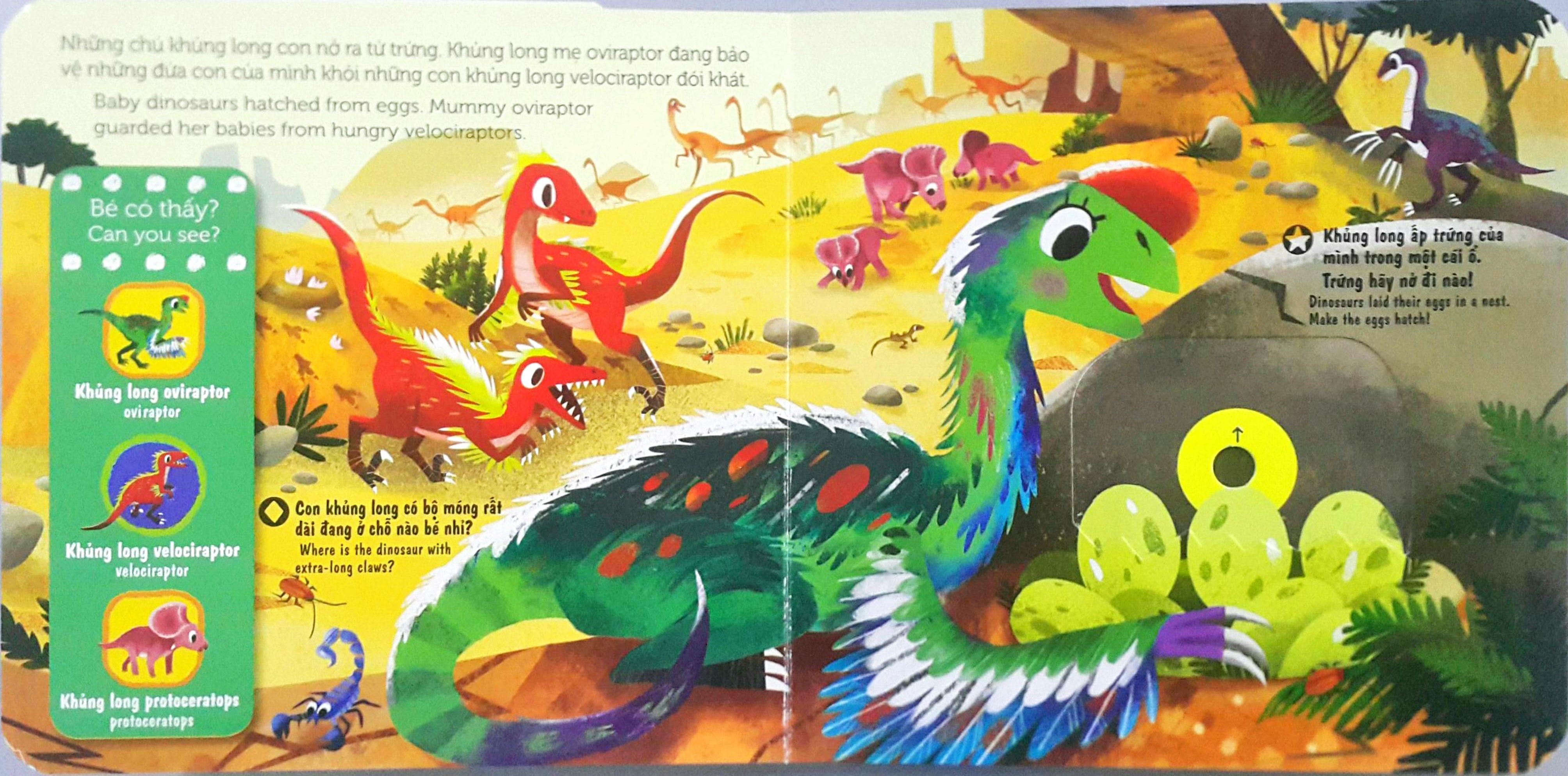 Sách Chuyển Động - First Explorers - Dinosaurs - Các Loài Khủng Long