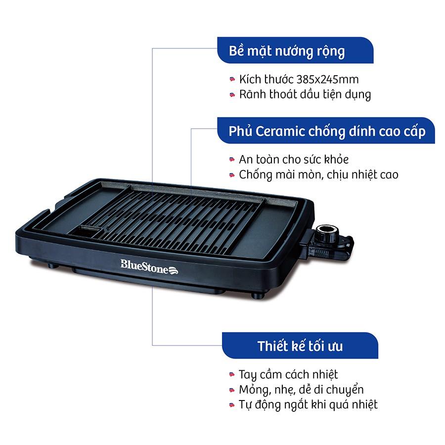 Bếp Nướng Điện Bluestone EGB-7408 - Phủ Men Ceramic Chống Dính Siêu Bền - Hàng Chính Hãng
