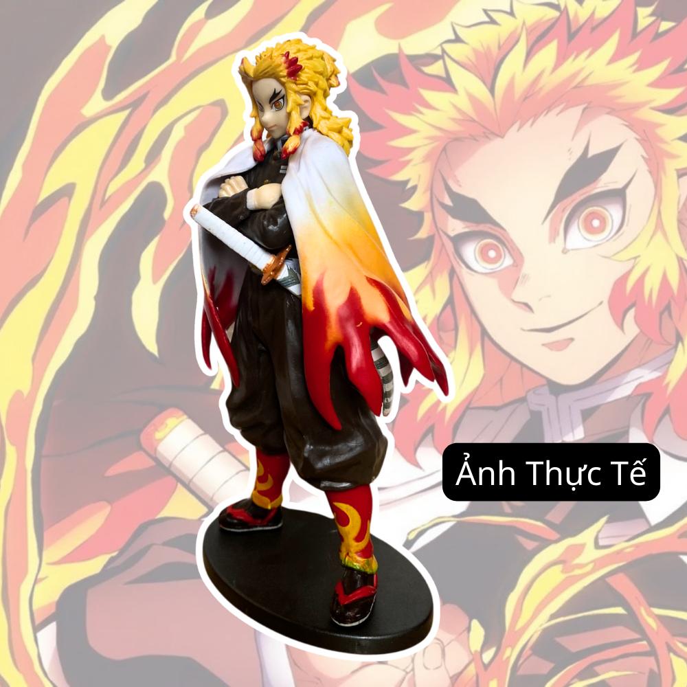 Mô hình Viêm Trụ Rengoku 17Cm KINGFIGU Cao Cấp Thanh Gươm Diệt Quỷ Cao Cấp, Figure Kimetsu no Yaiba