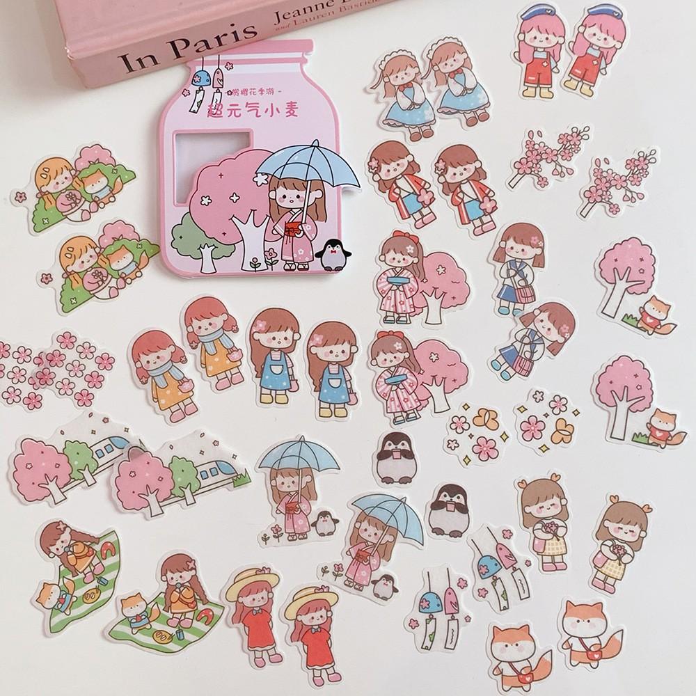 Bộ 40 Sticker Cô Gái Nhỏ
