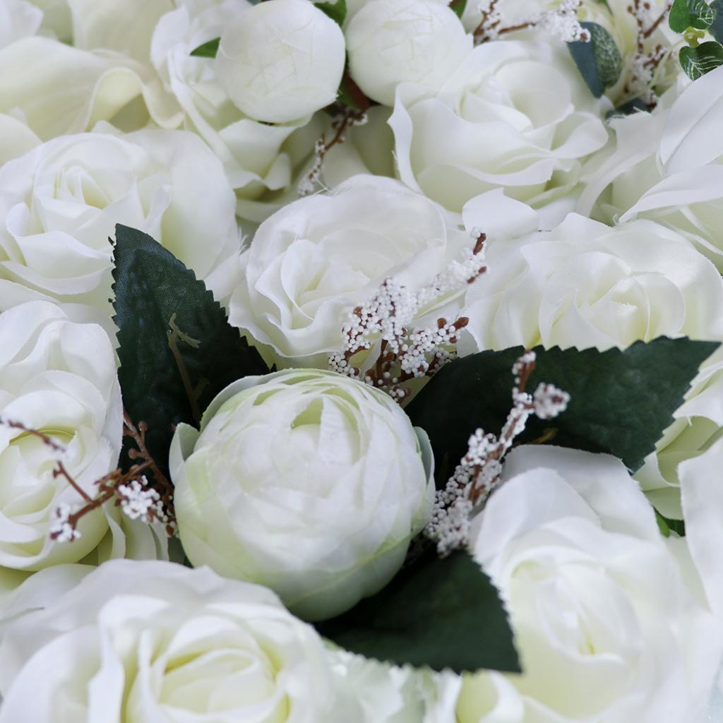 Simulation Silk Flowers Wall Panels Wedding Venue Home Shop Window Decor
