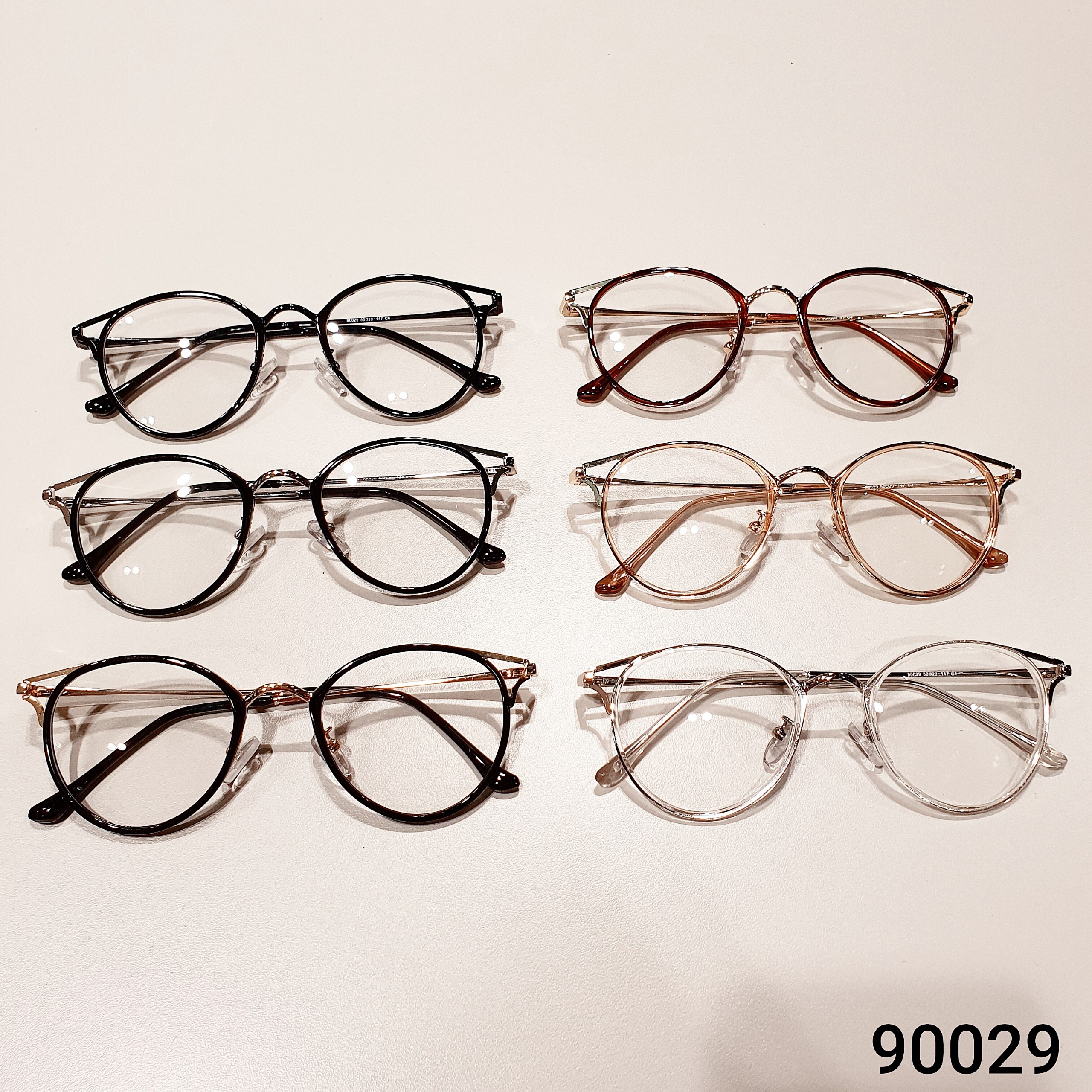 Gọng kính nữ mắt mèo LILYEYEWEAR chất liệu kim loại thiết kế mới lạ màu sắc thời trang 90029