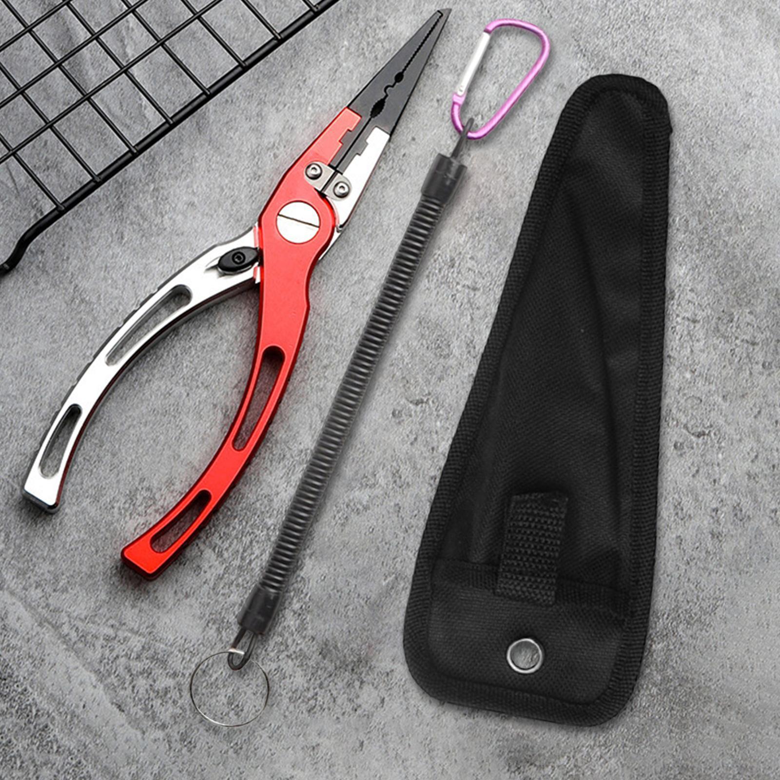 Fishing Pliers Hook Remover Lightweight with Storage Bag Sturdy Fish Gripper