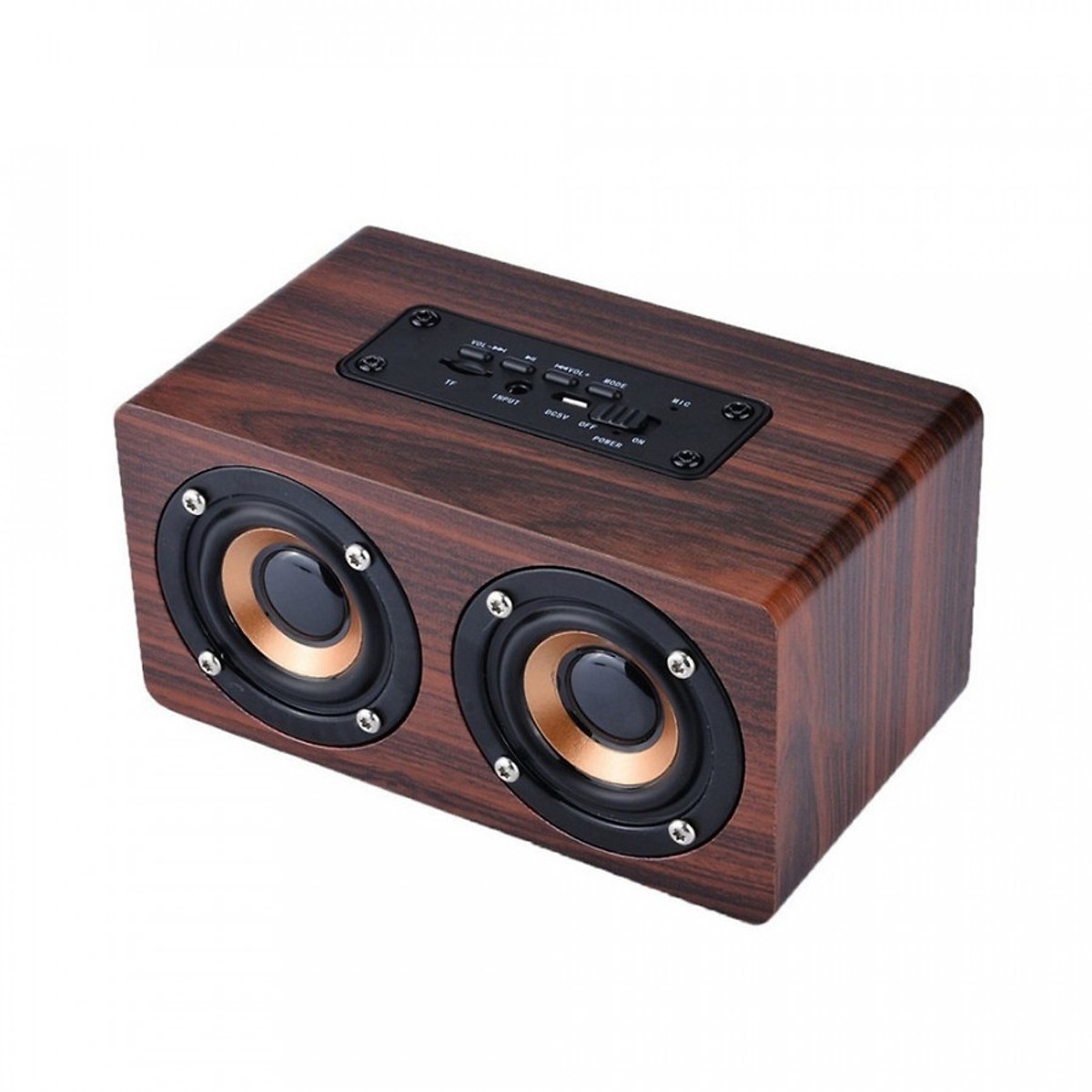 Loa Bluetooth vân gỗ HIFI Stereo Speaker