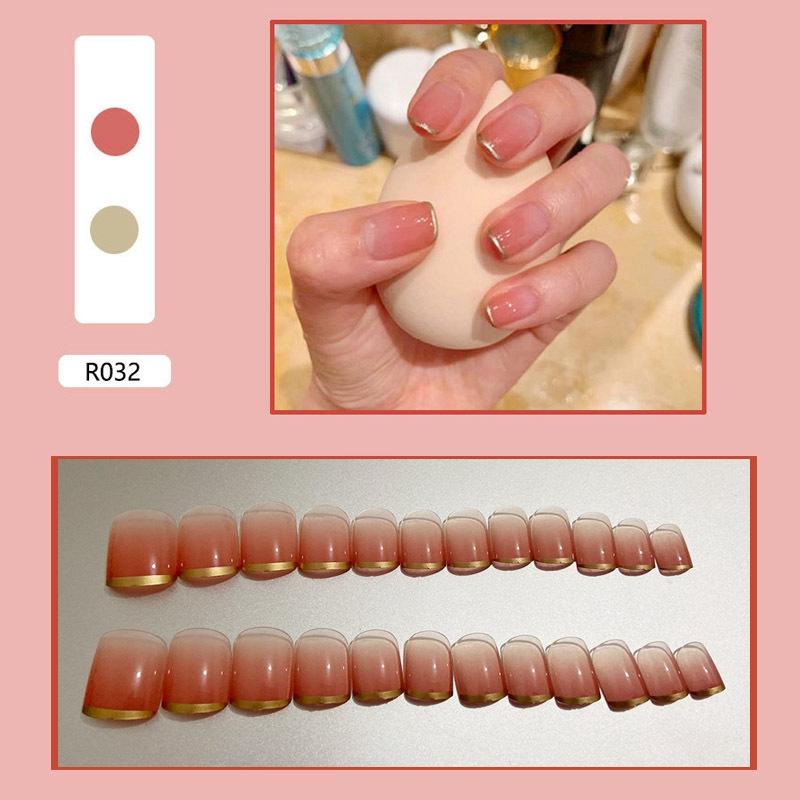 Bộ 24 miếng dán Acrylic 2 mặt dùng trang trí móng tay UV