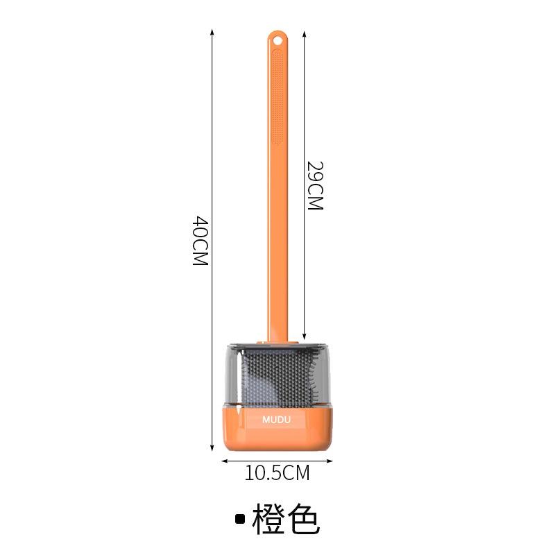 Bộ Bàn Chải Vệ Sinh Toilet Gắn Tường Bằng Silicone Tiện Dụng