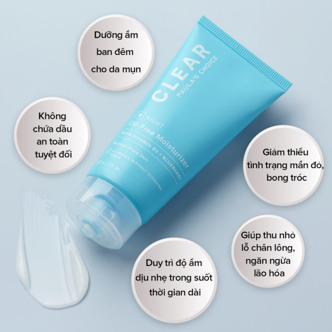 Paula’s Choice Clear Oil Free Moisturizer – Kem Dưỡng Ẩm Không Dầu Dành Cho Da Mụn