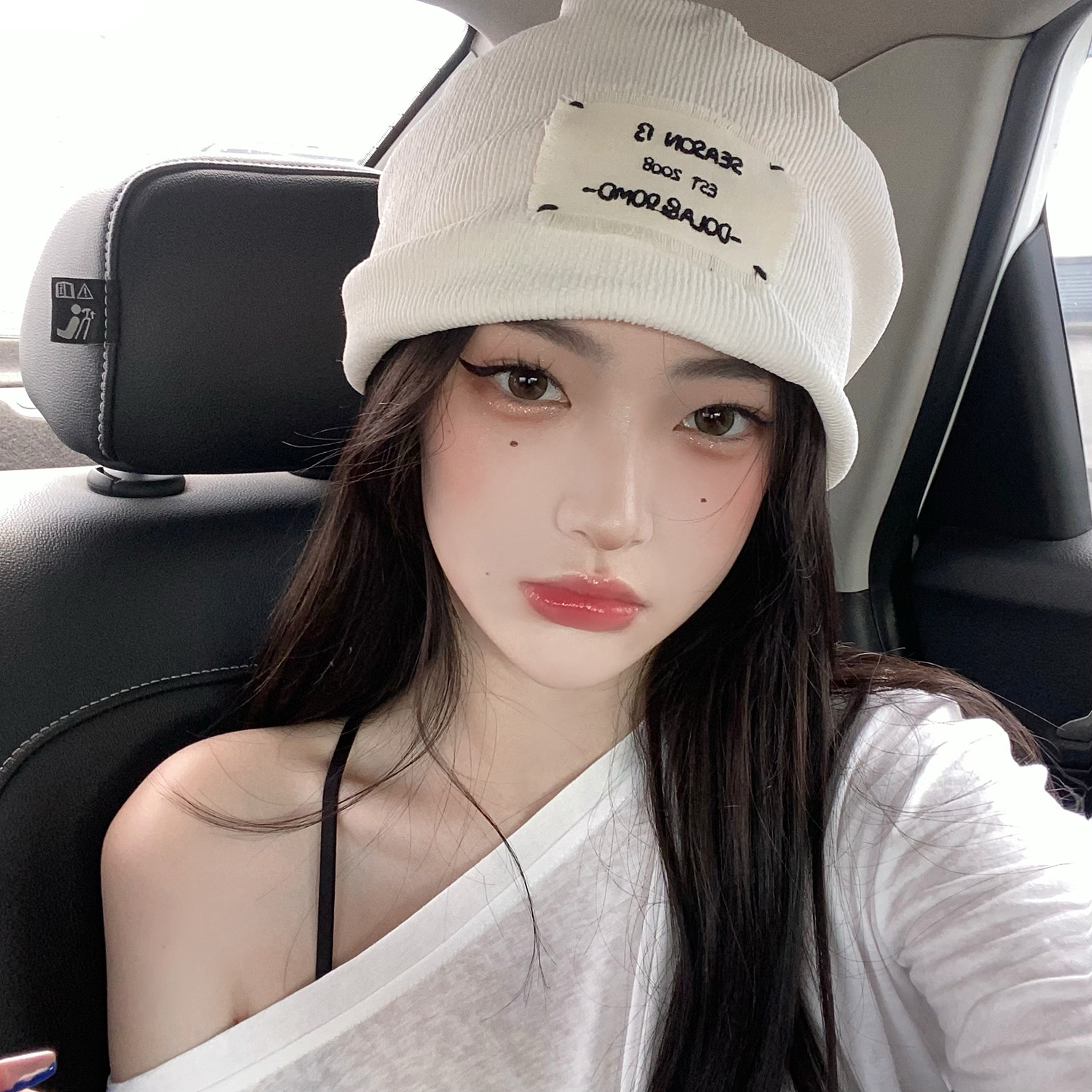 Mũ len hàn quốc nữ trùm đầu dệt kim giữ ấm thu đông phong cách năng động cá tính MS 002