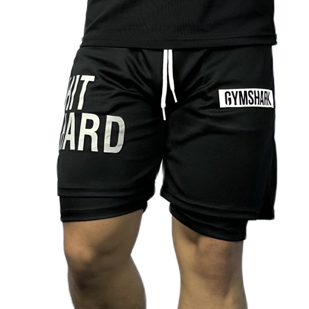 Quần hai lớp nam tập gym DO GYM SHOP chất thun lỗ kim thoáng khí khi chơi thể thao
