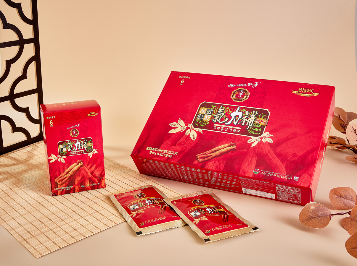 Nước Uống Hồng Sâm Tăng Cường Thể Lực, Bồi bổ sức khỏe Red Ginseng Power Chống Lão Hóa, Thải Độc Gan