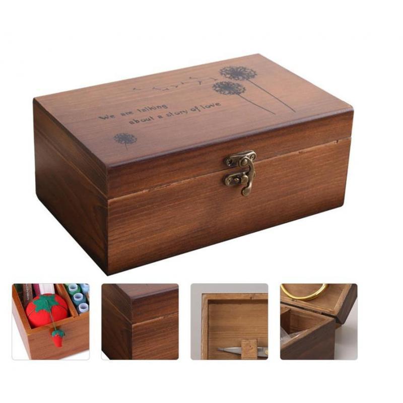 Sewing Box Organizer Storage Case Accessories for Embroidery Craft Women ,