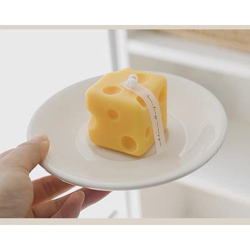 Nến Thơm Phô Mai Vuông Tinh Dầu Thiên Nhiên Handmade, Phụ Kiện Decor - Dory Lab