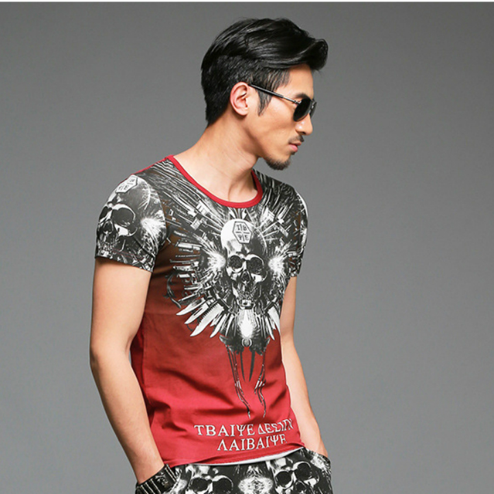Áo thun in hình đầu lâu Mã: NT2475