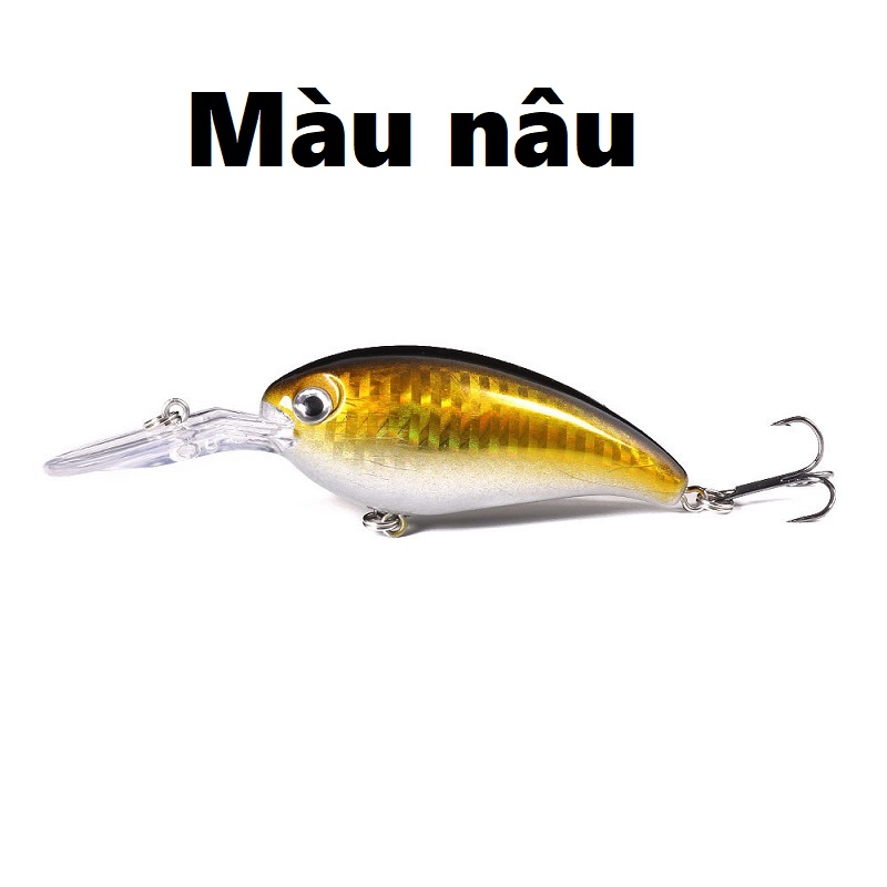 Mồi Giả Câu Lure Chính Hãng HENGJIA 3D MO16 Kèm 4 Móc Câu 14g Siêu Nhạy Và Bén Cá - Sanami Fishing