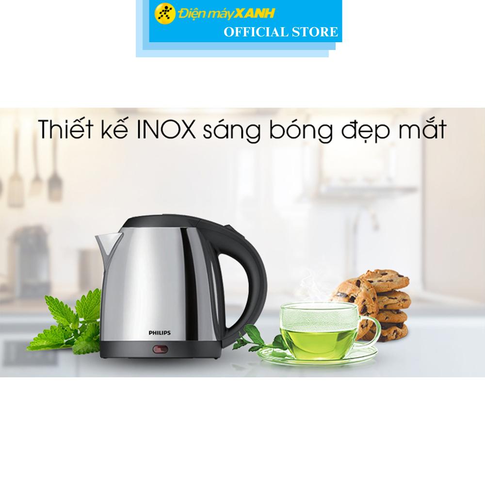 Bình đun siêu tốc Philips 1.2 lít HD9303 - Hàng Chính Hãng
