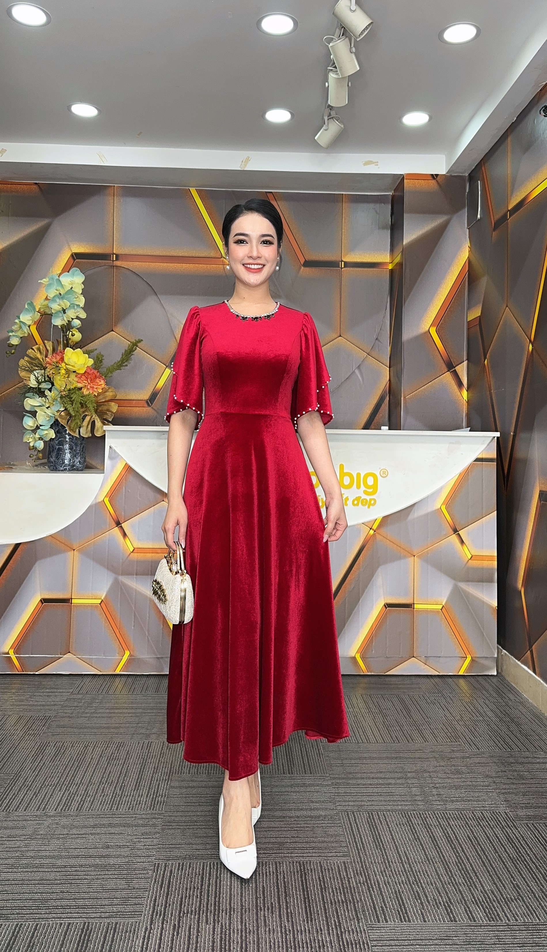 Đầm xòe - Y1850 - Thương hiệu Zonbig