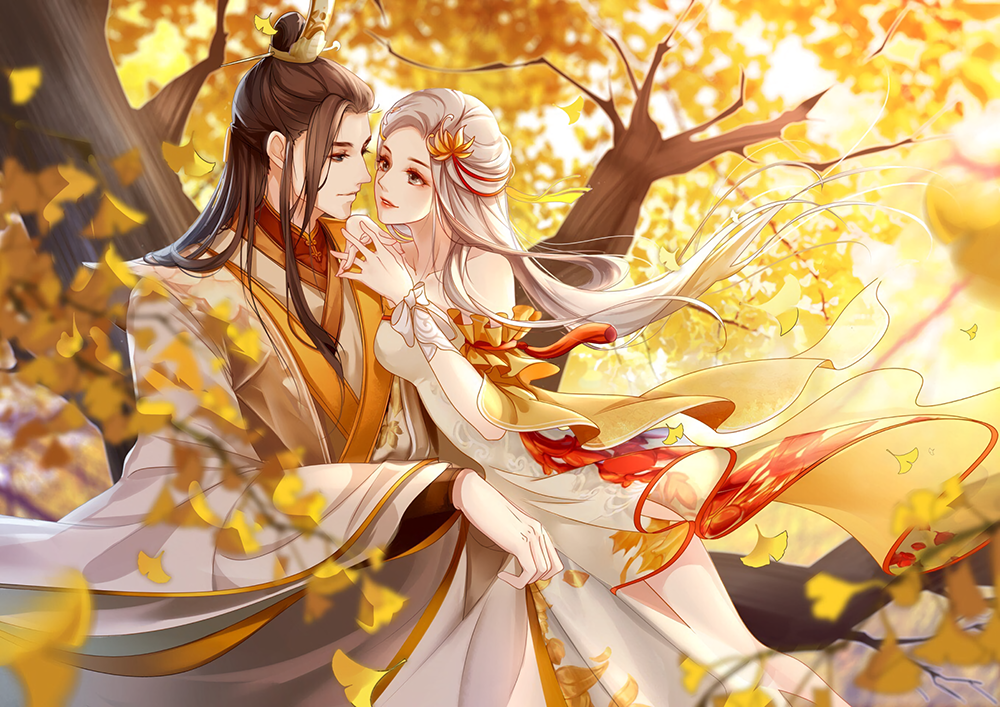 Poster A4 dán tường Anime, decal 21x30 trang trí có keo Onmyouji Wallpapers .png