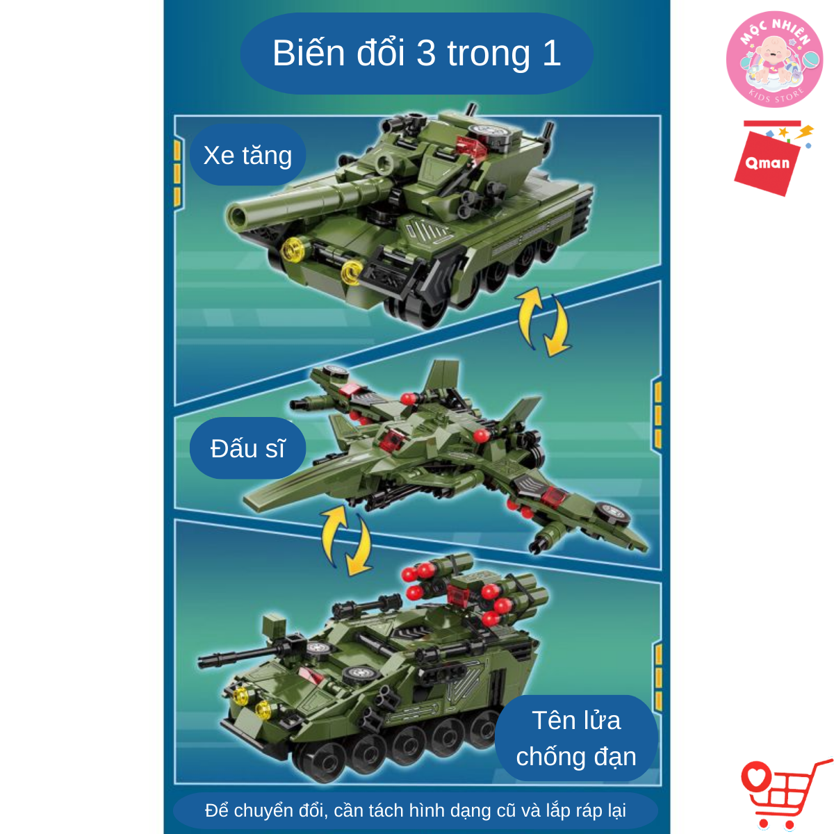 Đồ chơi lắp ráp xếp hình Qman 42112 - Tiên Phong - Dành cho bé trai từ 6 tuổi