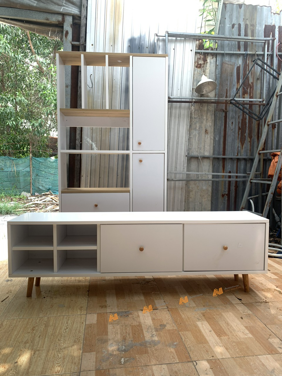 Made in VN Kệ tivi gia đình gỗ mdf 17mm công ty Mộc Phát độ bền trên 30 năm đẹp sang trọng AN55