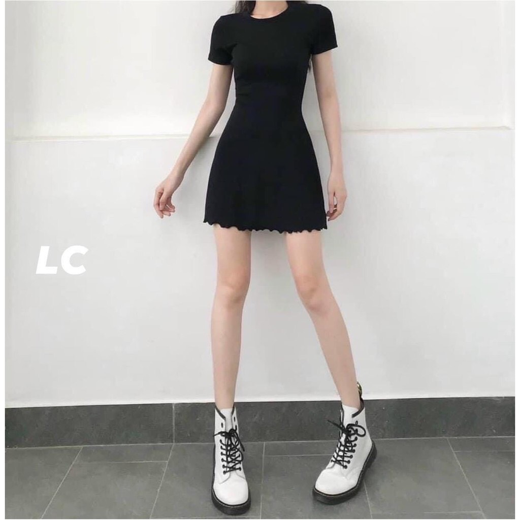 Váy body đuôi nhún siêu xinh co giãn 4 chiều