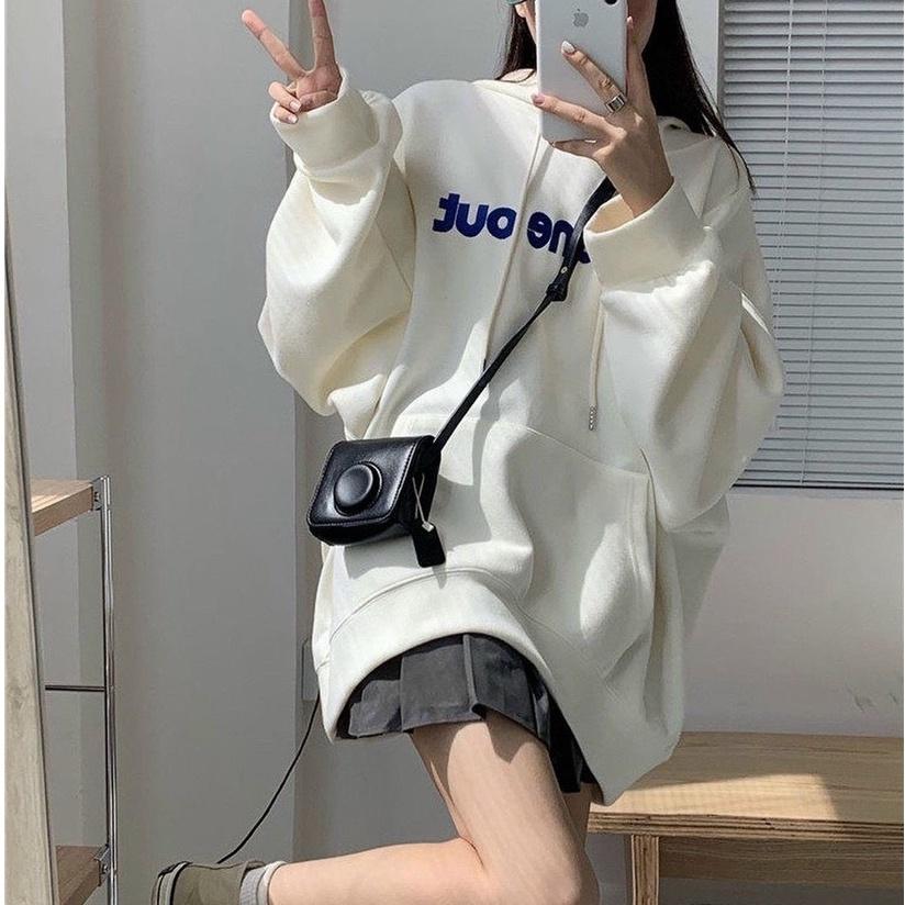 Áo Khoác Hoodie Nỉ ODD ONE OUT Nữ Form Rộng Có Mũ Ulzzang