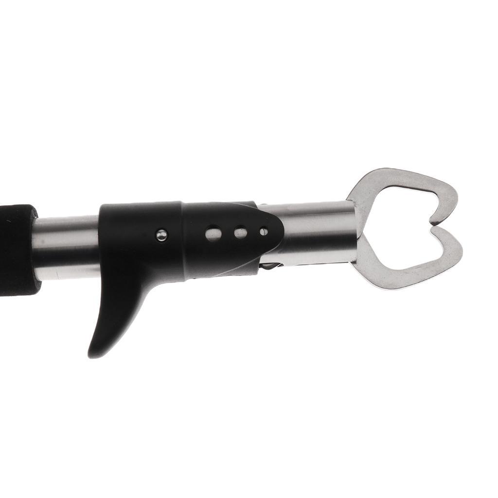 Portable Fish Lip Grabber Gripper Grip Tool Fish Holder with Lanyard Black