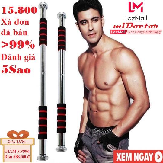 Hình ảnh Xà Đơn Treo Tường Gắn Cửa Đa Năng Loại Dài Vừa 60-100Cm, Xà Đơn Treo Tường Cao Cấp Treo Tường Gắn Cửa Độ Dài Tùy Chỉnh