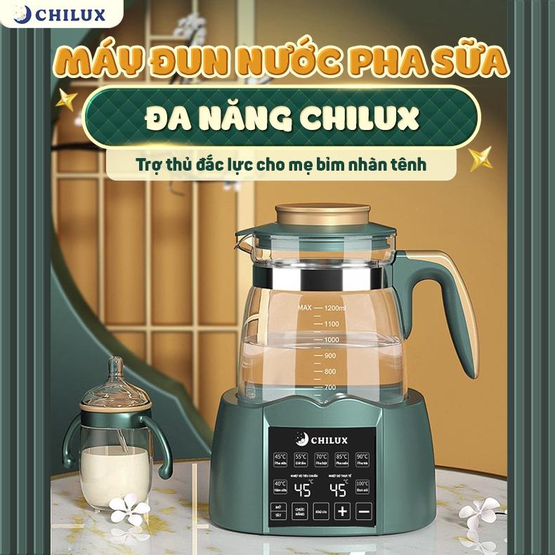 Máy hâm nước pha sữa giữ nhiệt đa năng CHILUX, giữ ấm suốt 24H, tiệt trùng bình sữa bằng hơi nước, hàng chính hãng bảo hành 2 năm