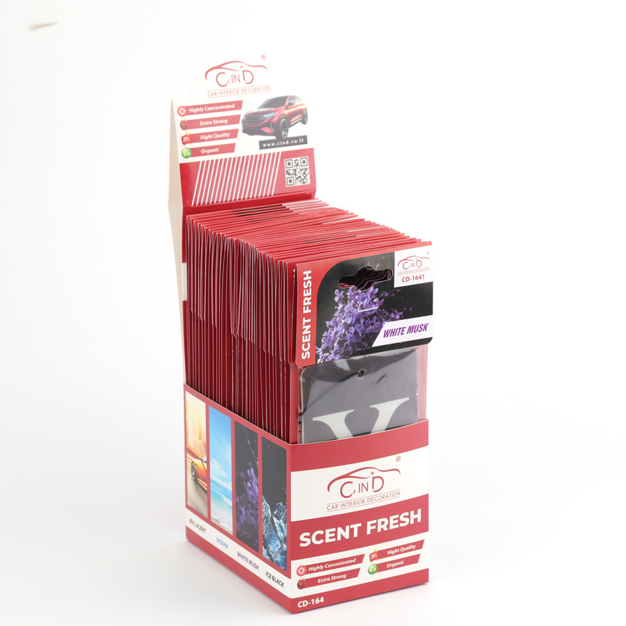 Lá Thơm Treo Ô tô, Tủ Quần Áo CIND CD-164  Hương Thơm Độc Quyền Không Gian Thơm Mát - Nhập Khẩu Chính Hãng