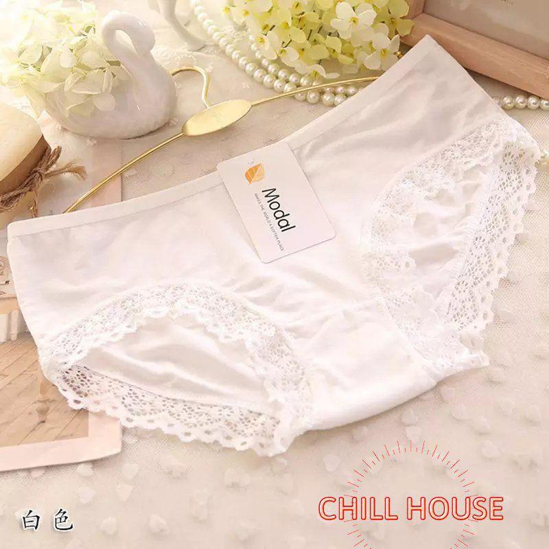 Quần Lót Cotton Mềm Mịn Pha Ren Modal Siêu Thoáng Mát Lạnh Hot - CHILLHOUSE