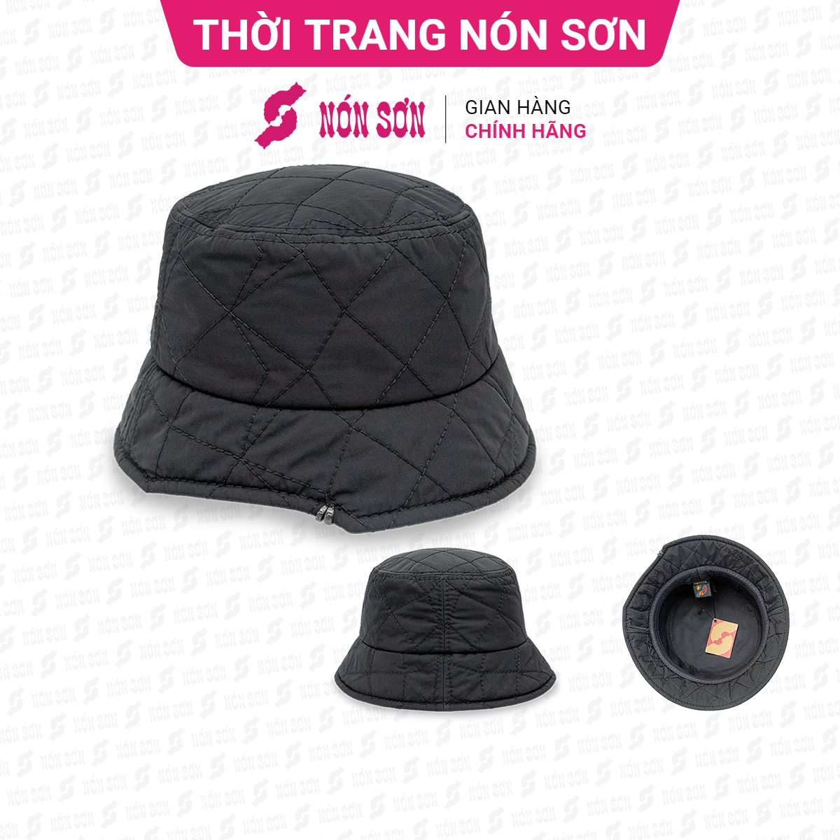 Mũ vành thời trang NÓN SƠN chính hãng MH016-ĐN1
