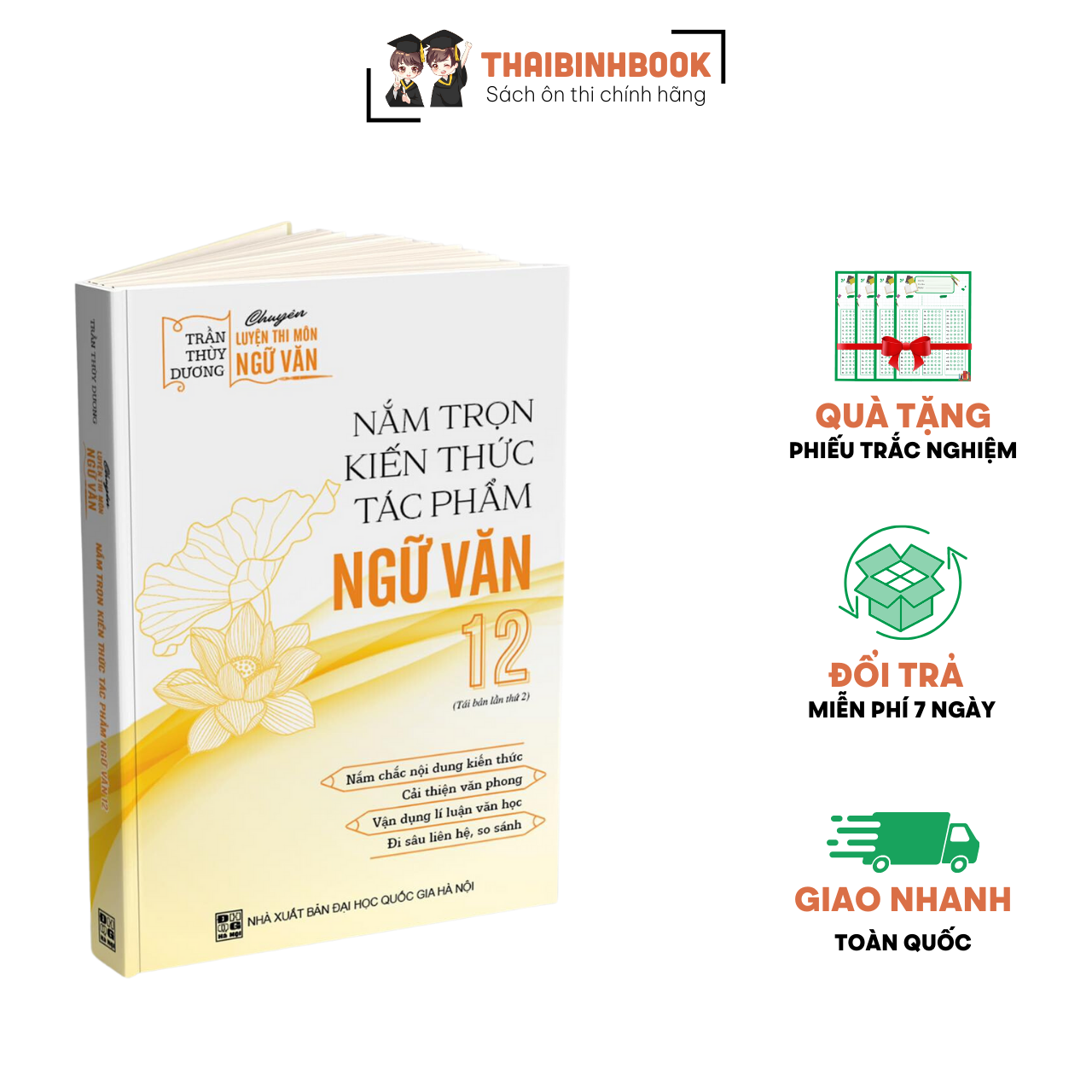 Sách Nắm Trọn Kiến Thức Tác Phẩm Ngữ Văn 12, Cải Thiện Văn Phong, Vận Dụng Lí Luận Văn Học (Cô Trần Thùy Dương)