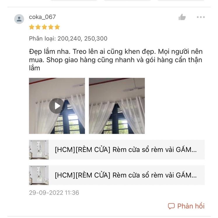 Rèm cửa sổ rèm vải GẤM MÀU TRẮNG TINH TẾ - BEST SELLER Chọn hoa văn ở ghi chú!
