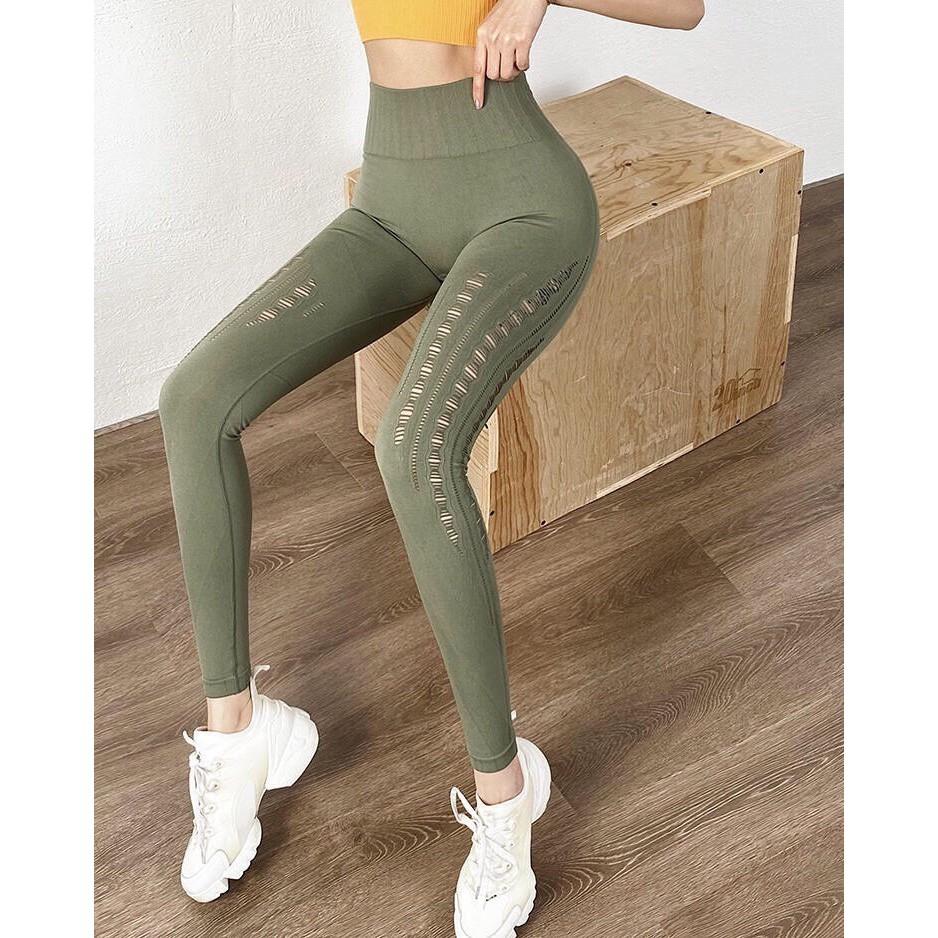 Quần Áo Tập Thể Thao Nữ - Quần Dài Legging Lưng Cao Mẫu Mới 2020